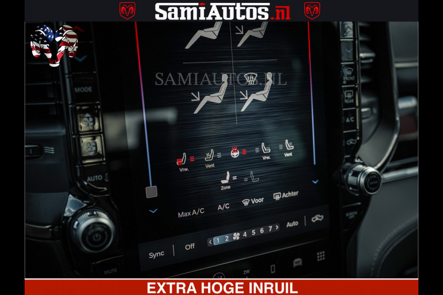 Dodge Ram HULK | Limited Night H.O 540HP 706Nm | Massage + Full Option | De Meest Luxe en Volle Pick-Up in zijn Klasse | Hulk Pack is meer Comfortabele Dubbele Cabine met Royale 5 Zitplaatsen | BPM vrij | Nu Leverbaar uit Voorraad | Voorraad Nr 2357 - 5182