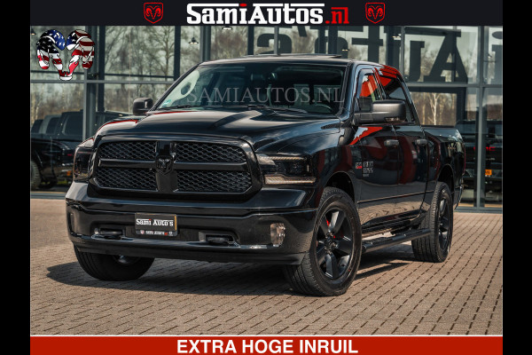 Dodge Ram BLACK OPS | 5.7 HEMI V8 402PK | MORIMOTO LED | Eerste Eigenaar | Diamond Black | Comfortabele Dubbele Cabine DC met Royale 5 Zitplaatsen |