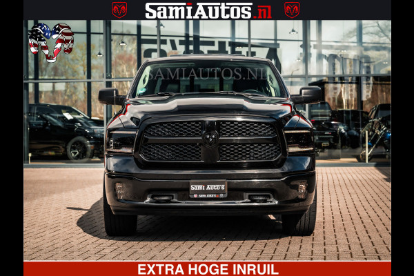 Dodge Ram BLACK OPS | 5.7 HEMI V8 402PK | MORIMOTO LED | Eerste Eigenaar | Diamond Black | Comfortabele Dubbele Cabine DC met Royale 5 Zitplaatsen |
