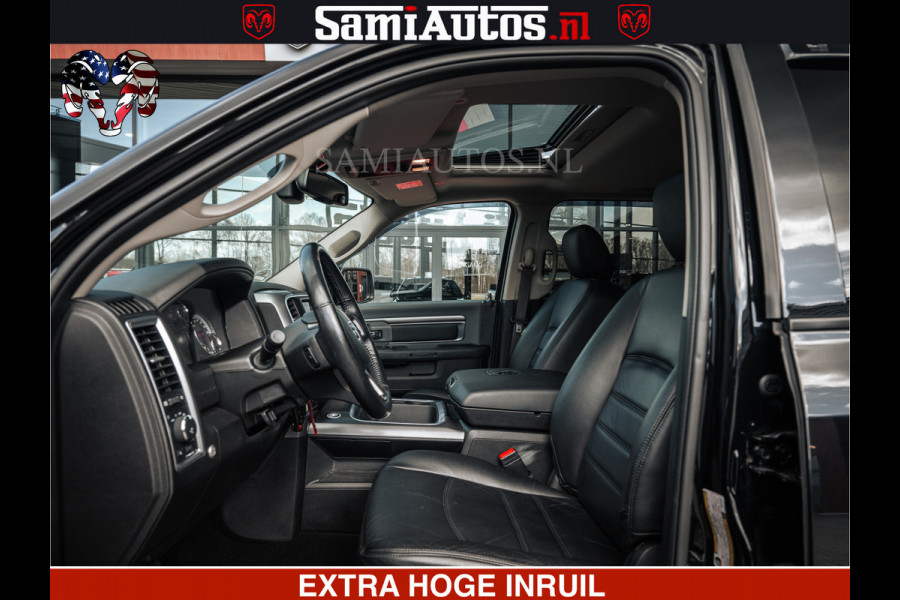 Dodge Ram BLACK OPS | 5.7 HEMI V8 402PK | MORIMOTO LED | Eerste Eigenaar | Diamond Black | Comfortabele Dubbele Cabine DC met Royale 5 Zitplaatsen |