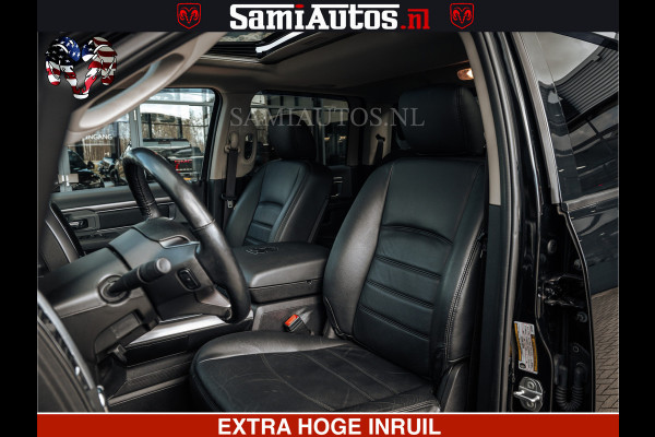 Dodge Ram BLACK OPS | 5.7 HEMI V8 402PK | MORIMOTO LED | Eerste Eigenaar | Diamond Black | Comfortabele Dubbele Cabine DC met Royale 5 Zitplaatsen |