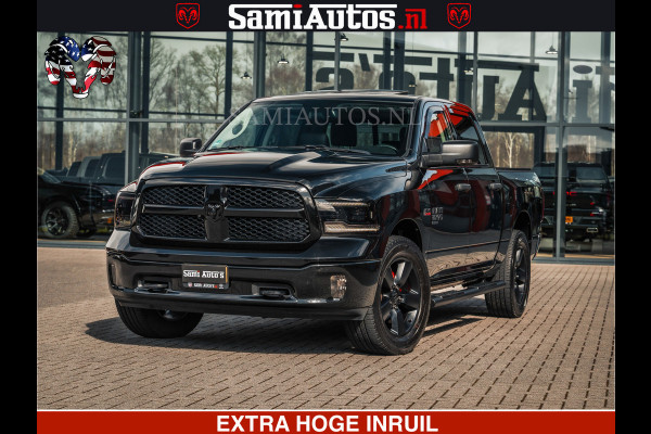 Dodge Ram BLACK OPS | 5.7 HEMI V8 402PK | MORIMOTO LED | Eerste Eigenaar | Diamond Black | Comfortabele Dubbele Cabine DC met Royale 5 Zitplaatsen |