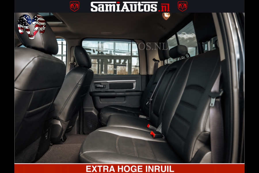 Dodge Ram BLACK OPS | 5.7 HEMI V8 402PK | MORIMOTO LED | Eerste Eigenaar | Diamond Black | Comfortabele Dubbele Cabine DC met Royale 5 Zitplaatsen |