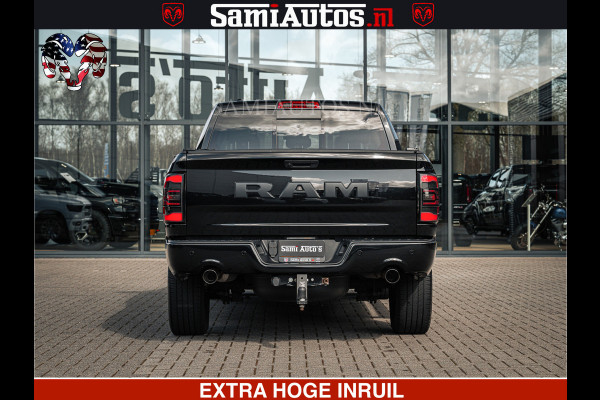 Dodge Ram BLACK OPS | 5.7 HEMI V8 402PK | MORIMOTO LED | Eerste Eigenaar | Diamond Black | Comfortabele Dubbele Cabine DC met Royale 5 Zitplaatsen |