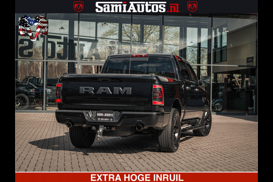 Dodge Ram BLACK OPS | 5.7 HEMI V8 402PK | MORIMOTO LED | Eerste Eigenaar | Diamond Black | Comfortabele Dubbele Cabine DC met Royale 5 Zitplaatsen |