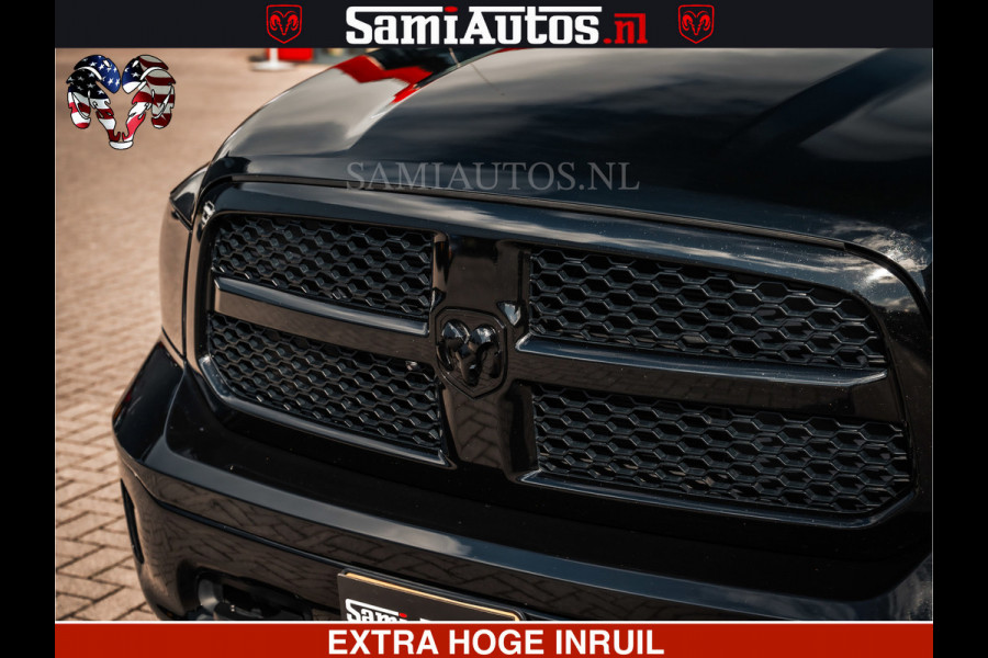 Dodge Ram BLACK OPS | 5.7 HEMI V8 402PK | MORIMOTO LED | Eerste Eigenaar | Diamond Black | Comfortabele Dubbele Cabine DC met Royale 5 Zitplaatsen |