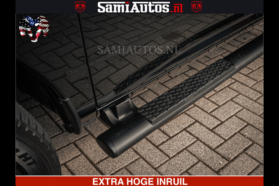 Dodge Ram BLACK OPS | 5.7 HEMI V8 402PK | MORIMOTO LED | Eerste Eigenaar | Diamond Black | Comfortabele Dubbele Cabine DC met Royale 5 Zitplaatsen |