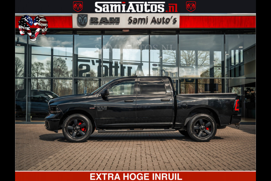 Dodge Ram BLACK OPS | 5.7 HEMI V8 402PK | MORIMOTO LED | Eerste Eigenaar | Diamond Black | Comfortabele Dubbele Cabine DC met Royale 5 Zitplaatsen |