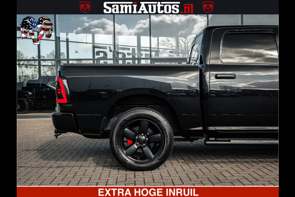 Dodge Ram BLACK OPS | 5.7 HEMI V8 402PK | MORIMOTO LED | Eerste Eigenaar | Diamond Black | Comfortabele Dubbele Cabine DC met Royale 5 Zitplaatsen |