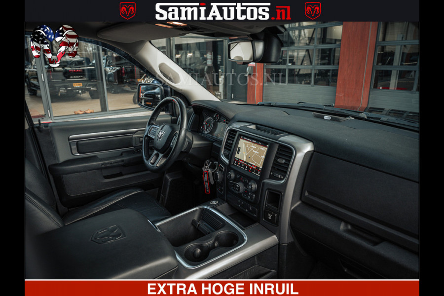 Dodge Ram BLACK OPS | 5.7 HEMI V8 402PK | MORIMOTO LED | Eerste Eigenaar | Diamond Black | Comfortabele Dubbele Cabine DC met Royale 5 Zitplaatsen |