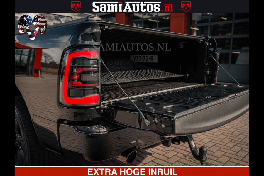 Dodge Ram BLACK OPS | 5.7 HEMI V8 402PK | MORIMOTO LED | Eerste Eigenaar | Diamond Black | Comfortabele Dubbele Cabine DC met Royale 5 Zitplaatsen |