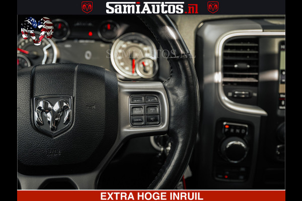 Dodge Ram BLACK OPS | 5.7 HEMI V8 402PK | MORIMOTO LED | Eerste Eigenaar | Diamond Black | Comfortabele Dubbele Cabine DC met Royale 5 Zitplaatsen |