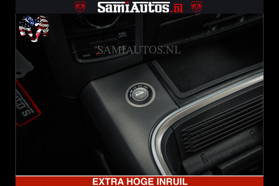 Dodge Ram BLACK OPS | 5.7 HEMI V8 402PK | MORIMOTO LED | Eerste Eigenaar | Diamond Black | Comfortabele Dubbele Cabine DC met Royale 5 Zitplaatsen |