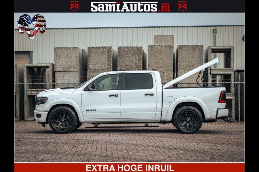 Dodge Ram 1500 Limited Night | 5.7 V8 Hemi Full Option | LPG | Comfortabele Dubbele Cabine met Royale 5 Zitplaatsen | De Meest Luxe en Volle Pick-Up in zijn Klasse | BPM vrij | Nu Leverbaar uit Voorraad | Voorraad Nr v45lp