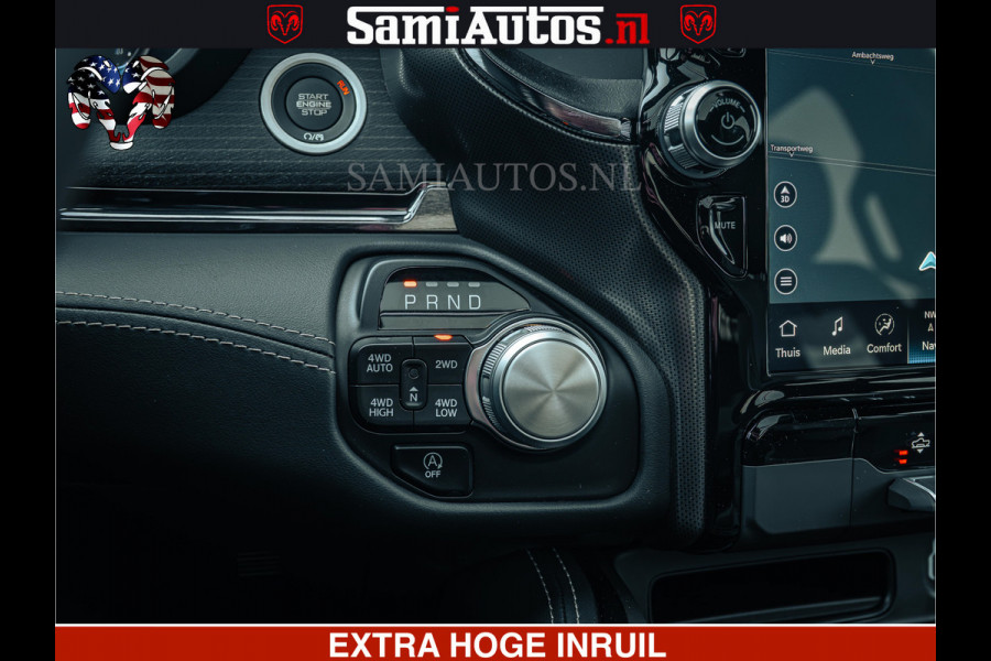 Dodge Ram 1500 Limited Night | 5.7 V8 Hemi Full Option | LPG | Comfortabele Dubbele Cabine met Royale 5 Zitplaatsen | De Meest Luxe en Volle Pick-Up in zijn Klasse | BPM vrij | Nu Leverbaar uit Voorraad | Voorraad Nr v45lp