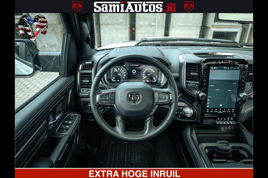 Dodge Ram 1500 Limited Night | 5.7 V8 Hemi Full Option | LPG | Comfortabele Dubbele Cabine met Royale 5 Zitplaatsen | De Meest Luxe en Volle Pick-Up in zijn Klasse | BPM vrij | Nu Leverbaar uit Voorraad | Voorraad Nr v45lp