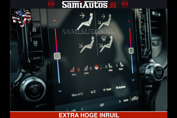 Dodge Ram 1500 Limited Night | 5.7 V8 Hemi Full Option | LPG | Comfortabele Dubbele Cabine met Royale 5 Zitplaatsen | De Meest Luxe en Volle Pick-Up in zijn Klasse | BPM vrij | Nu Leverbaar uit Voorraad | Voorraad Nr v45lp