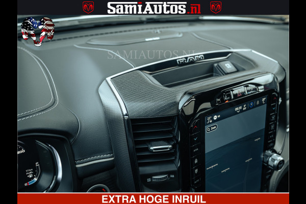 Dodge Ram 1500 Limited Night | 5.7 V8 Hemi Full Option | LPG | Comfortabele Dubbele Cabine met Royale 5 Zitplaatsen | De Meest Luxe en Volle Pick-Up in zijn Klasse | BPM vrij | Nu Leverbaar uit Voorraad | Voorraad Nr v45lp
