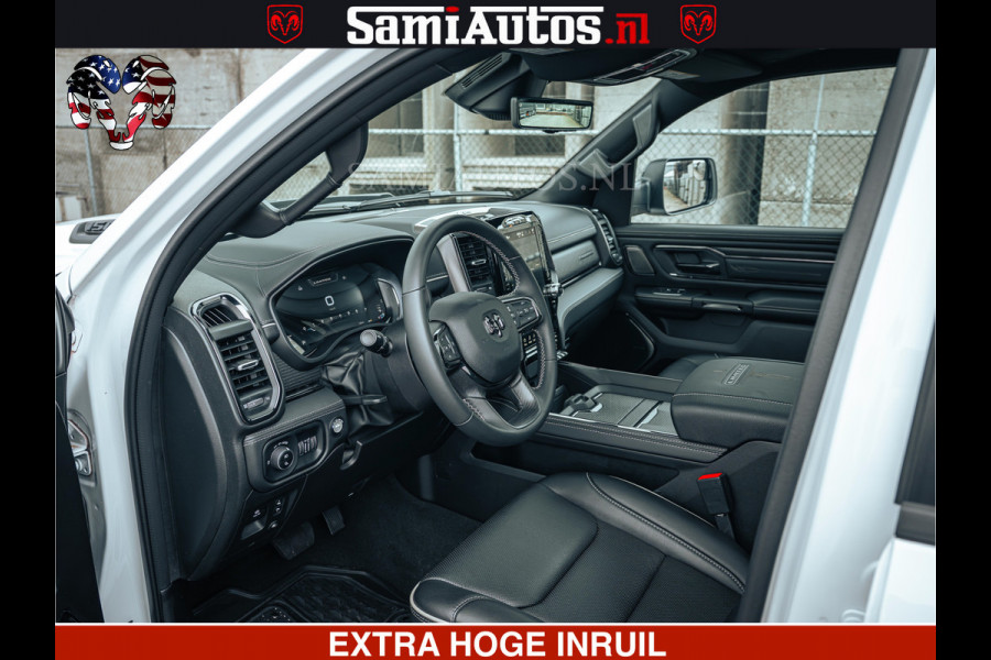 Dodge Ram 1500 Limited Night | 5.7 V8 Hemi Full Option | LPG | Comfortabele Dubbele Cabine met Royale 5 Zitplaatsen | De Meest Luxe en Volle Pick-Up in zijn Klasse | BPM vrij | Nu Leverbaar uit Voorraad | Voorraad Nr v45lp