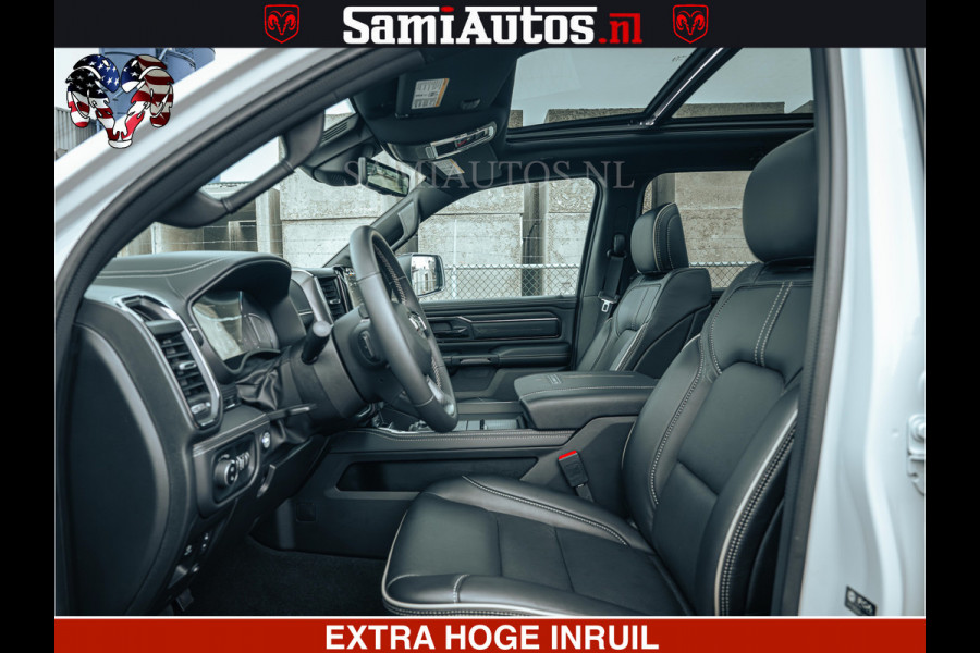 Dodge Ram 1500 Limited Night | 5.7 V8 Hemi Full Option | LPG | Comfortabele Dubbele Cabine met Royale 5 Zitplaatsen | De Meest Luxe en Volle Pick-Up in zijn Klasse | BPM vrij | Nu Leverbaar uit Voorraad | Voorraad Nr v45lp