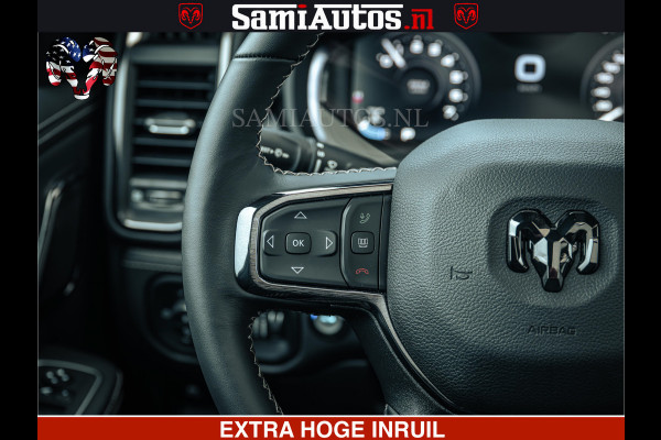 Dodge Ram 1500 Limited Night | 5.7 V8 Hemi Full Option | LPG | Comfortabele Dubbele Cabine met Royale 5 Zitplaatsen | De Meest Luxe en Volle Pick-Up in zijn Klasse | BPM vrij | Nu Leverbaar uit Voorraad | Voorraad Nr v45lp