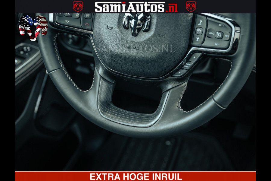 Dodge Ram 1500 Limited Night | 5.7 V8 Hemi Full Option | LPG | Comfortabele Dubbele Cabine met Royale 5 Zitplaatsen | De Meest Luxe en Volle Pick-Up in zijn Klasse | BPM vrij | Nu Leverbaar uit Voorraad | Voorraad Nr v45lp