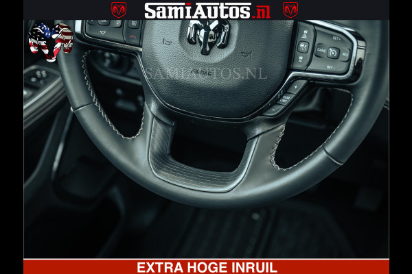 Dodge Ram 1500 Limited Night | 5.7 V8 Hemi Full Option | LPG | Comfortabele Dubbele Cabine met Royale 5 Zitplaatsen | De Meest Luxe en Volle Pick-Up in zijn Klasse | BPM vrij | Nu Leverbaar uit Voorraad | Voorraad Nr v45lp