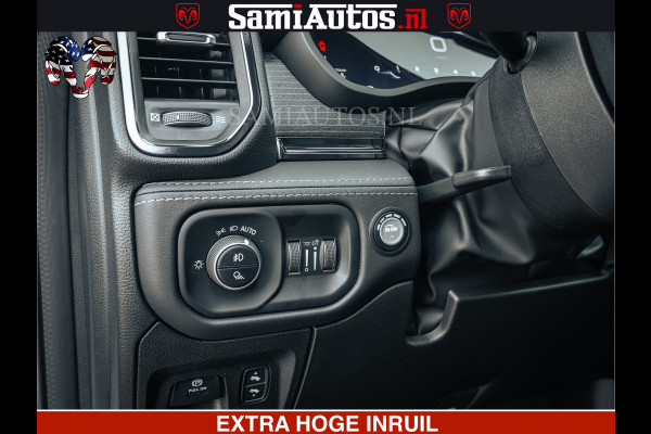 Dodge Ram 1500 Limited Night | 5.7 V8 Hemi Full Option | LPG | Comfortabele Dubbele Cabine met Royale 5 Zitplaatsen | De Meest Luxe en Volle Pick-Up in zijn Klasse | BPM vrij | Nu Leverbaar uit Voorraad | Voorraad Nr v45lp