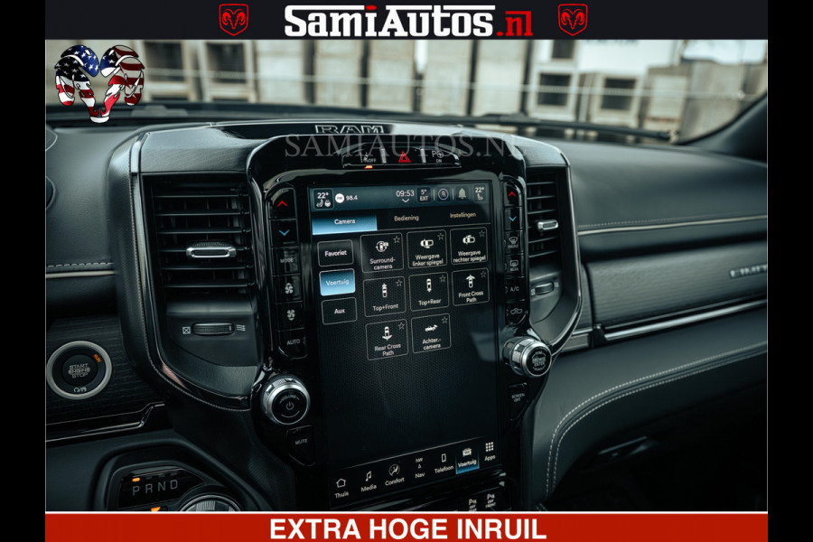 Dodge Ram 1500 Limited Night | 5.7 V8 Hemi Full Option | LPG | Comfortabele Dubbele Cabine met Royale 5 Zitplaatsen | De Meest Luxe en Volle Pick-Up in zijn Klasse | BPM vrij | Nu Leverbaar uit Voorraad | Voorraad Nr v45lp