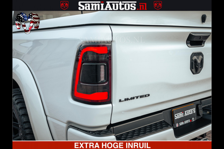 Dodge Ram 1500 Limited Night | 5.7 V8 Hemi Full Option | LPG | Comfortabele Dubbele Cabine met Royale 5 Zitplaatsen | De Meest Luxe en Volle Pick-Up in zijn Klasse | BPM vrij | Nu Leverbaar uit Voorraad | Voorraad Nr v45lp