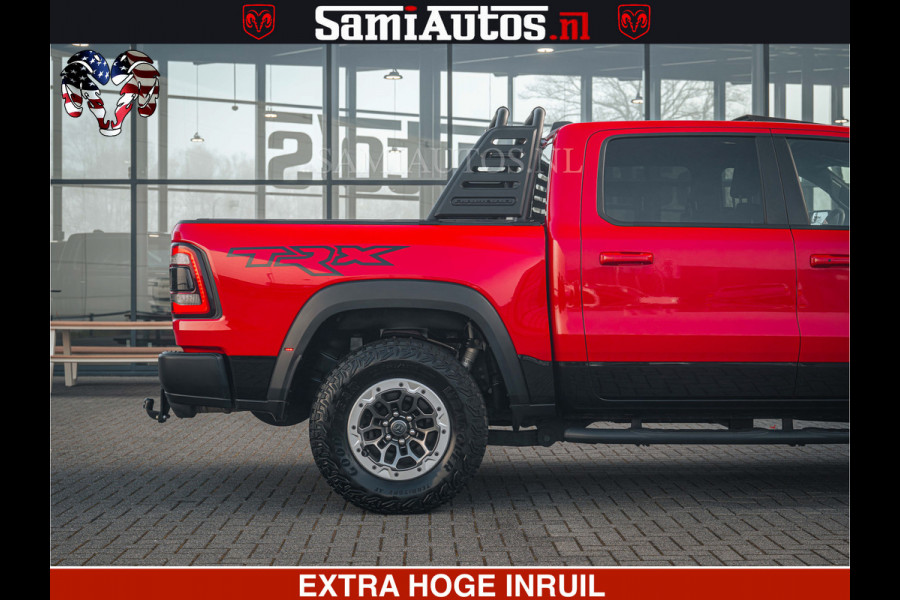Dodge Ram TRX HELLCAT | 6.2 V8 702PK | FLAME RED | BOM VOL | CARBON | RAMBAR | HUD | LPG | BEAD-LOCK WHEELS | CREW CAB 5 PERSOONS | BEDRIJFS AUTO DUBBELE CABINE DC |