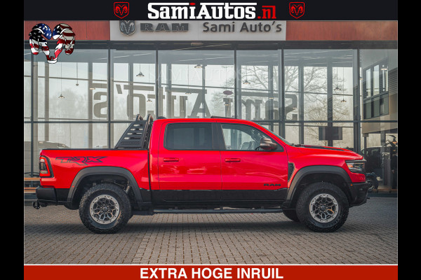 Dodge Ram TRX HELLCAT | 6.2 V8 702PK | FLAME RED | BOM VOL | CARBON | RAMBAR | HUD | LPG | BEAD-LOCK WHEELS | CREW CAB 5 PERSOONS | BEDRIJFS AUTO DUBBELE CABINE DC |