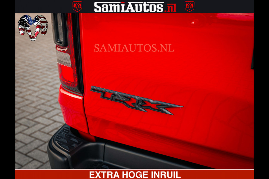 Dodge Ram TRX HELLCAT | 6.2 V8 702PK | FLAME RED | BOM VOL | CARBON | RAMBAR | HUD | LPG | BEAD-LOCK WHEELS | CREW CAB 5 PERSOONS | BEDRIJFS AUTO DUBBELE CABINE DC |