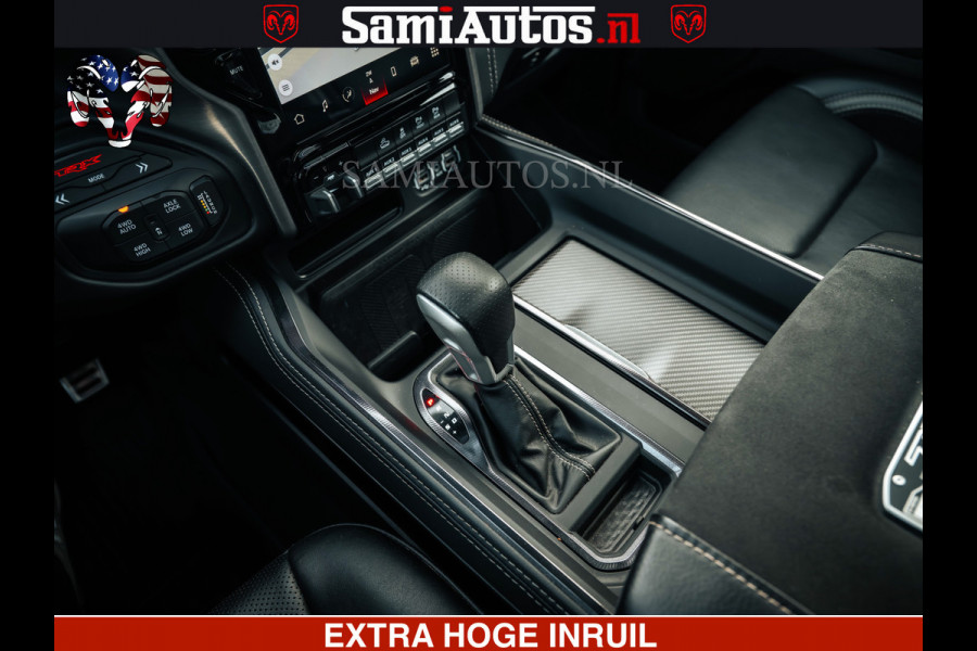 Dodge Ram TRX HELLCAT | 6.2 V8 702PK | FLAME RED | BOM VOL | CARBON | RAMBAR | HUD | LPG | BEAD-LOCK WHEELS | CREW CAB 5 PERSOONS | BEDRIJFS AUTO DUBBELE CABINE DC |