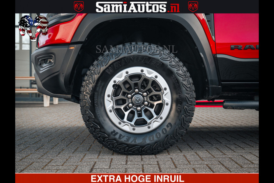 Dodge Ram TRX HELLCAT | 6.2 V8 702PK | FLAME RED | BOM VOL | CARBON | RAMBAR | HUD | LPG | BEAD-LOCK WHEELS | CREW CAB 5 PERSOONS | BEDRIJFS AUTO DUBBELE CABINE DC |