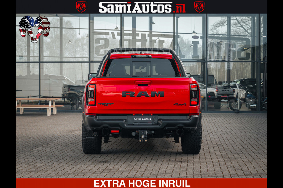 Dodge Ram TRX HELLCAT | 6.2 V8 702PK | FLAME RED | BOM VOL | CARBON | RAMBAR | HUD | LPG | BEAD-LOCK WHEELS | CREW CAB 5 PERSOONS | BEDRIJFS AUTO DUBBELE CABINE DC |