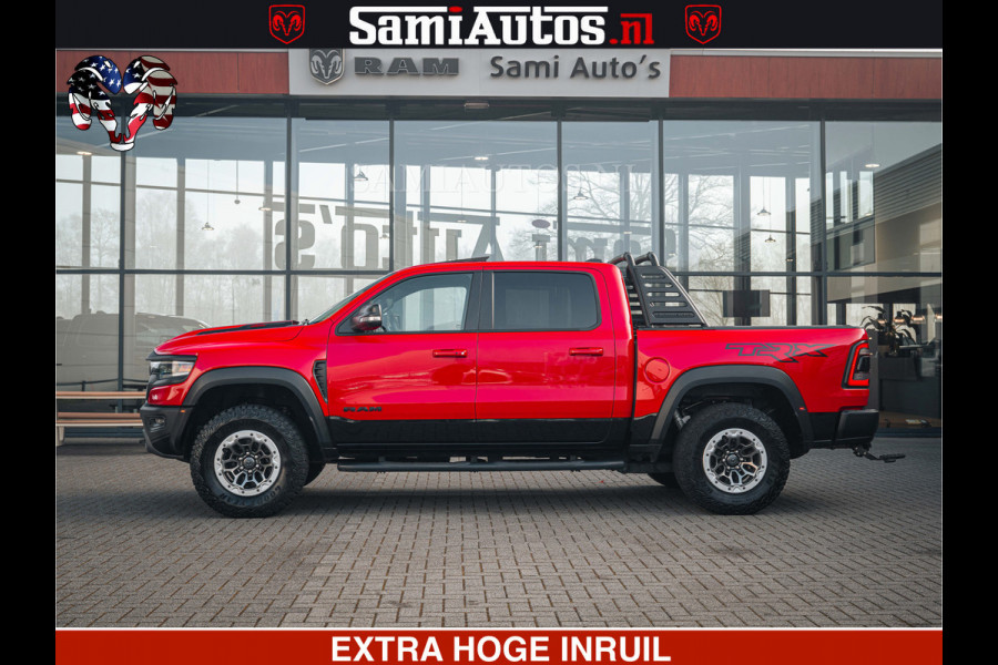 Dodge Ram TRX HELLCAT | 6.2 V8 702PK | FLAME RED | BOM VOL | CARBON | RAMBAR | HUD | LPG | BEAD-LOCK WHEELS | CREW CAB 5 PERSOONS | BEDRIJFS AUTO DUBBELE CABINE DC |