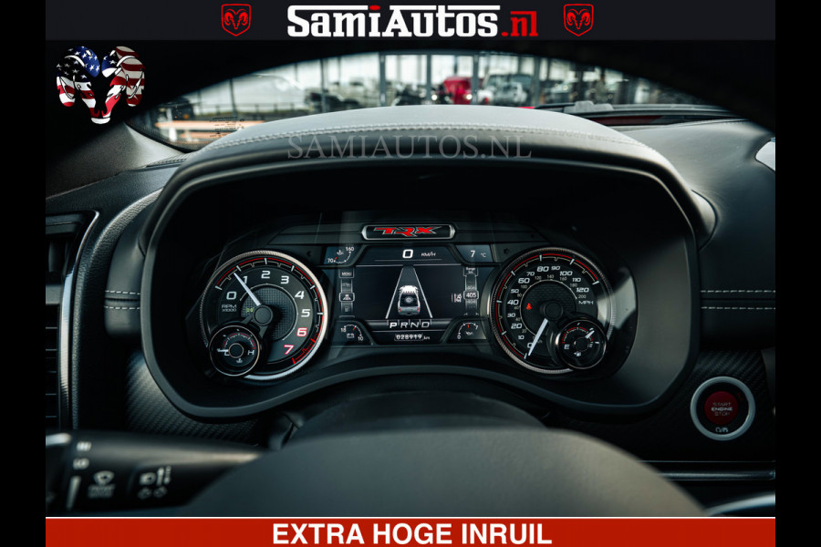 Dodge Ram TRX HELLCAT | 6.2 V8 702PK | FLAME RED | BOM VOL | CARBON | RAMBAR | HUD | LPG | BEAD-LOCK WHEELS | CREW CAB 5 PERSOONS | BEDRIJFS AUTO DUBBELE CABINE DC |