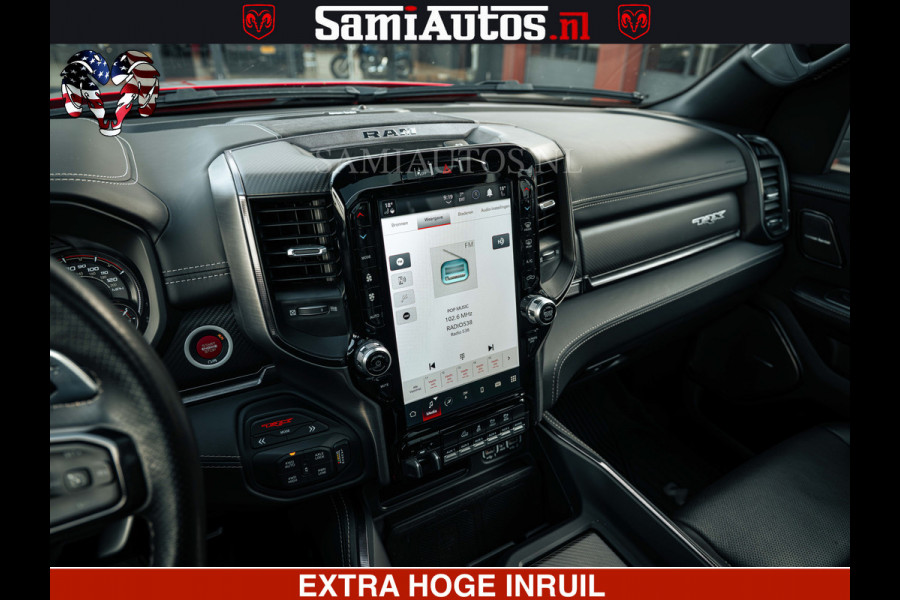 Dodge Ram TRX HELLCAT | 6.2 V8 702PK | FLAME RED | BOM VOL | CARBON | RAMBAR | HUD | LPG | BEAD-LOCK WHEELS | CREW CAB 5 PERSOONS | BEDRIJFS AUTO DUBBELE CABINE DC |