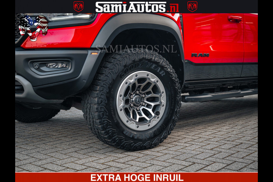 Dodge Ram TRX HELLCAT | 6.2 V8 702PK | FLAME RED | BOM VOL | CARBON | RAMBAR | HUD | LPG | BEAD-LOCK WHEELS | CREW CAB 5 PERSOONS | BEDRIJFS AUTO DUBBELE CABINE DC |