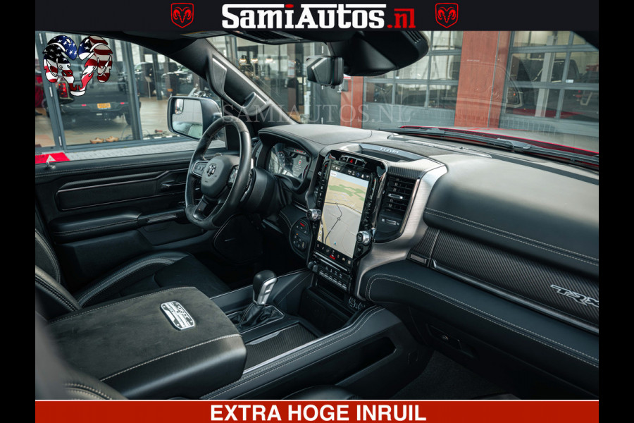 Dodge Ram TRX HELLCAT | 6.2 V8 702PK | FLAME RED | BOM VOL | CARBON | RAMBAR | HUD | LPG | BEAD-LOCK WHEELS | CREW CAB 5 PERSOONS | BEDRIJFS AUTO DUBBELE CABINE DC |
