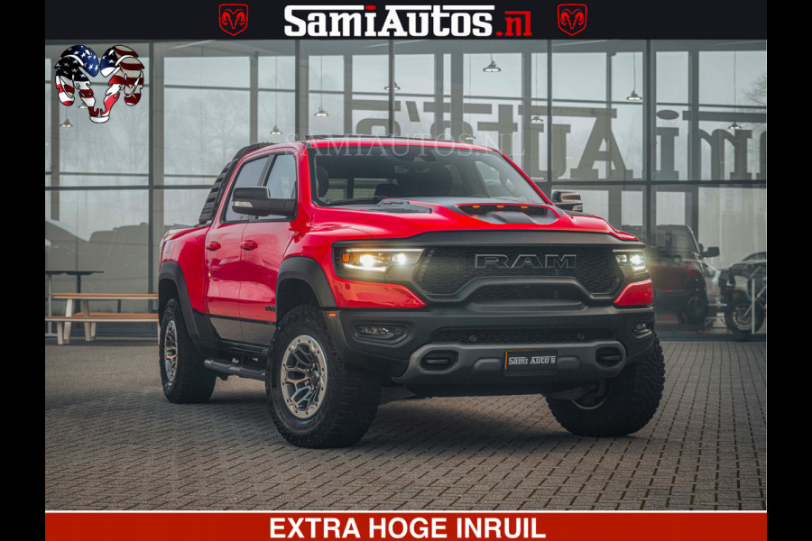 Dodge Ram TRX HELLCAT | 6.2 V8 702PK | FLAME RED | BOM VOL | CARBON | RAMBAR | HUD | LPG | BEAD-LOCK WHEELS | CREW CAB 5 PERSOONS | BEDRIJFS AUTO DUBBELE CABINE DC |