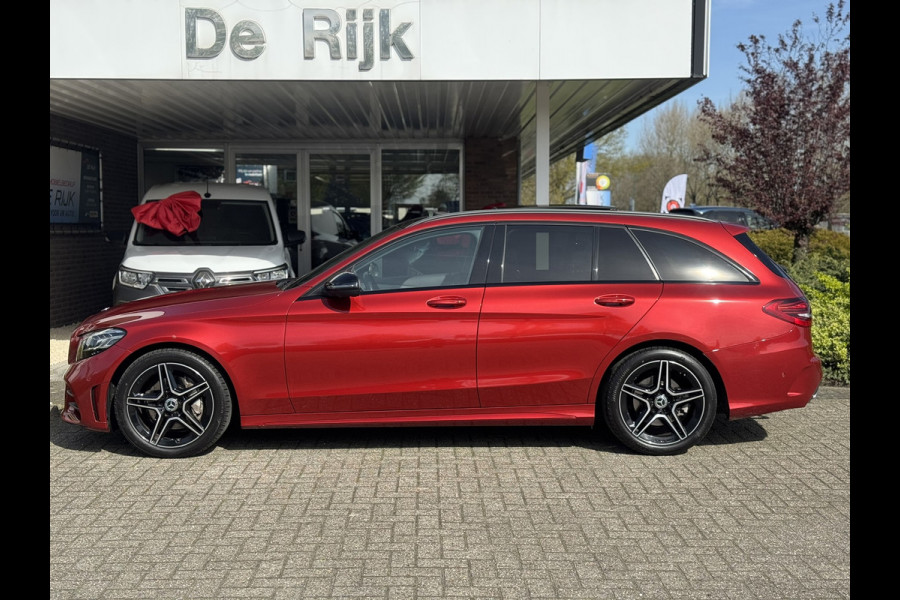 Mercedes-Benz C-Klasse Estate 180 Business Solution AMG Line/Nigh Pakk. | Pano, Leder/Alcan., Carplay/Android, Stoelverw., 18''
