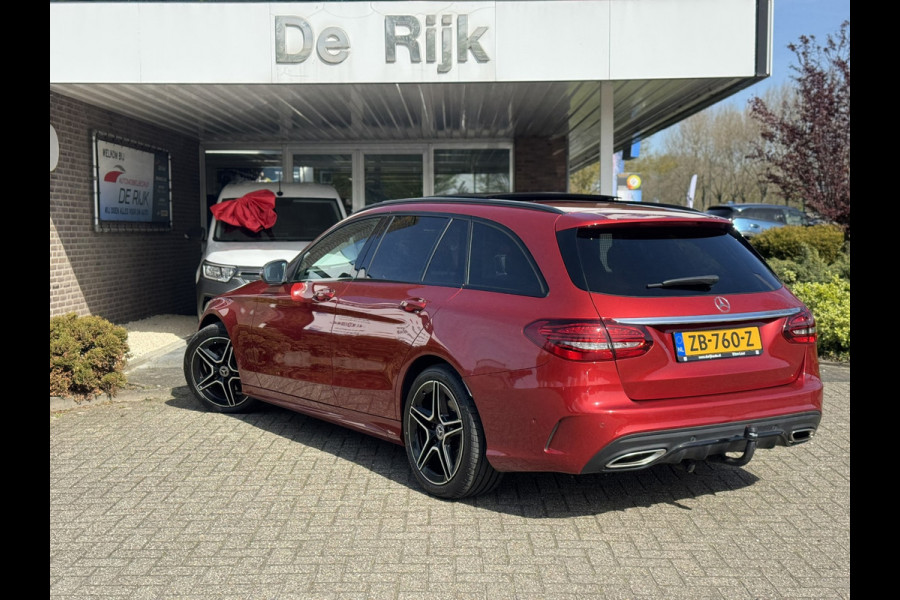 Mercedes-Benz C-Klasse Estate 180 Business Solution AMG Line/Nigh Pakk. | Pano, Leder/Alcan., Carplay/Android, Stoelverw., 18''