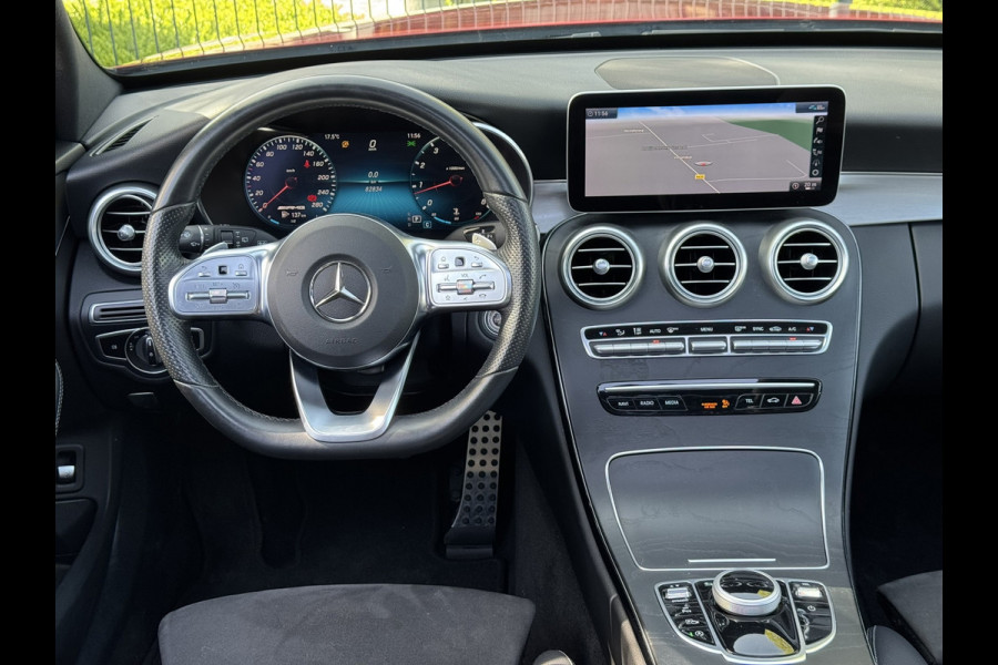 Mercedes-Benz C-Klasse Estate 180 Business Solution AMG Line/Nigh Pakk. | Pano, Leder/Alcan., Carplay/Android, Stoelverw., 18''