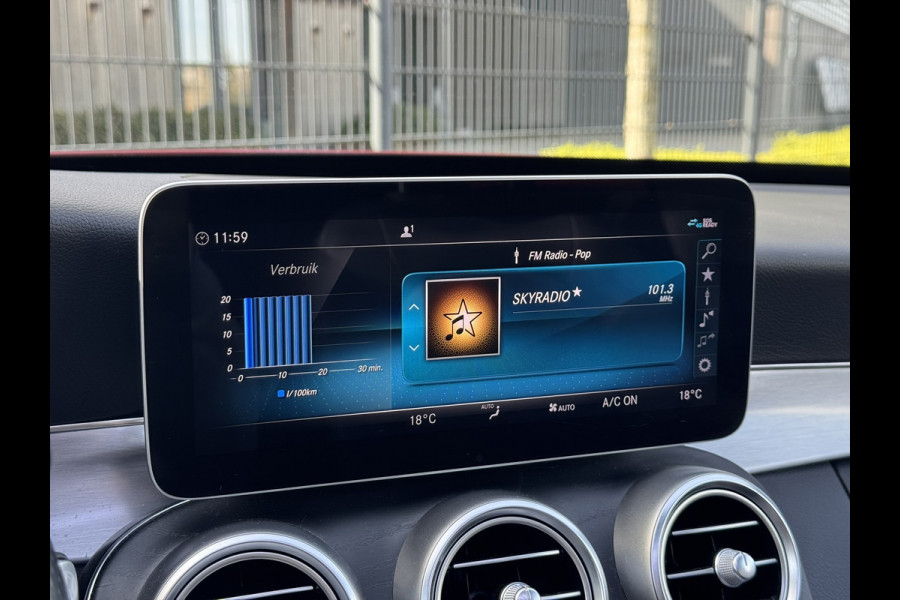 Mercedes-Benz C-Klasse Estate 180 Business Solution AMG Line/Nigh Pakk. | Pano, Leder/Alcan., Carplay/Android, Stoelverw., 18''