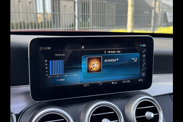 Mercedes-Benz C-Klasse Estate 180 Business Solution AMG Line/Nigh Pakk. | Pano, Leder/Alcan., Carplay/Android, Stoelverw., 18''
