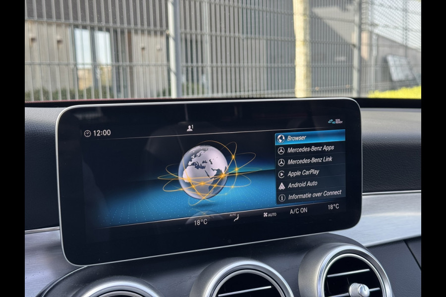 Mercedes-Benz C-Klasse Estate 180 Business Solution AMG Line/Nigh Pakk. | Pano, Leder/Alcan., Carplay/Android, Stoelverw., 18''