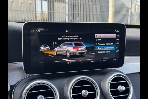 Mercedes-Benz C-Klasse Estate 180 Business Solution AMG Line/Nigh Pakk. | Pano, Leder/Alcan., Carplay/Android, Stoelverw., 18''