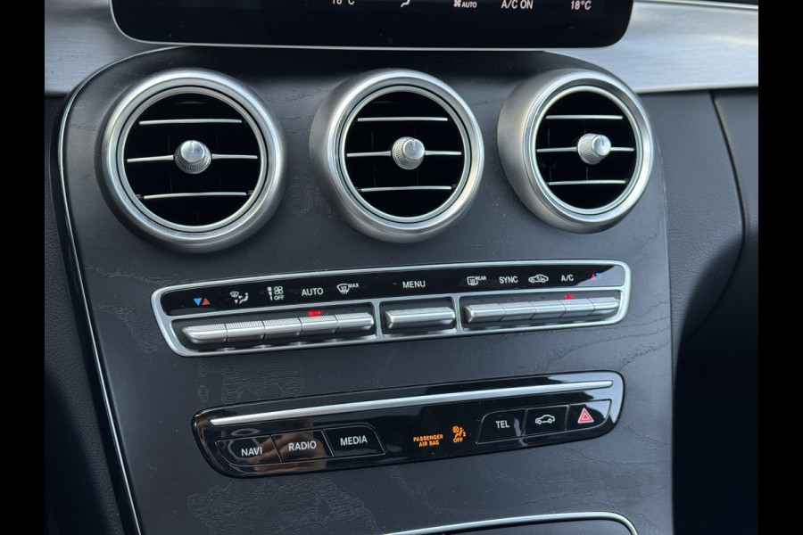 Mercedes-Benz C-Klasse Estate 180 Business Solution AMG Line/Nigh Pakk. | Pano, Leder/Alcan., Carplay/Android, Stoelverw., 18''